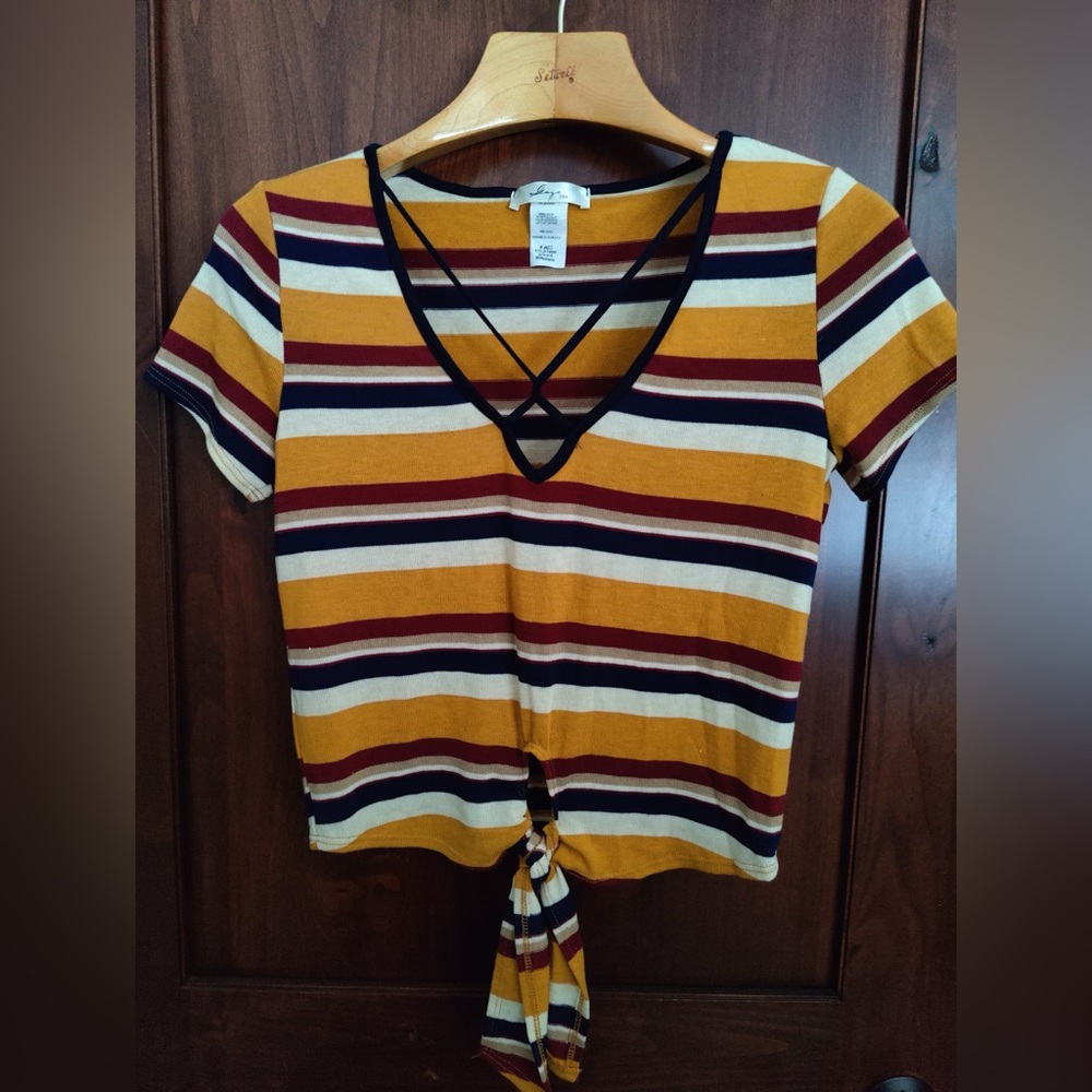 Gaze Multicolored knit sweater with trendy accents